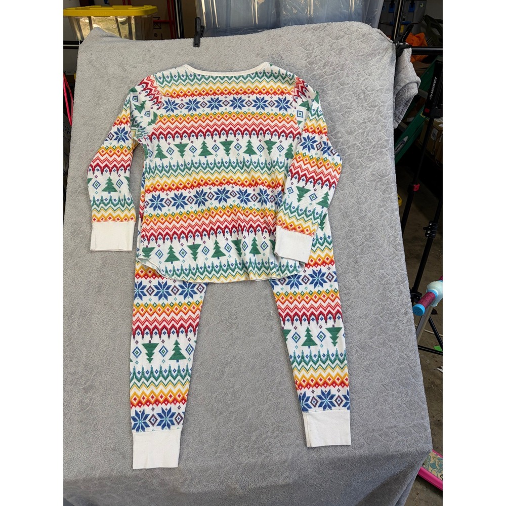 Old Navy Match the Fam Holiday‎ Fair Isle Thermal Pajama Pants XL Multicolor